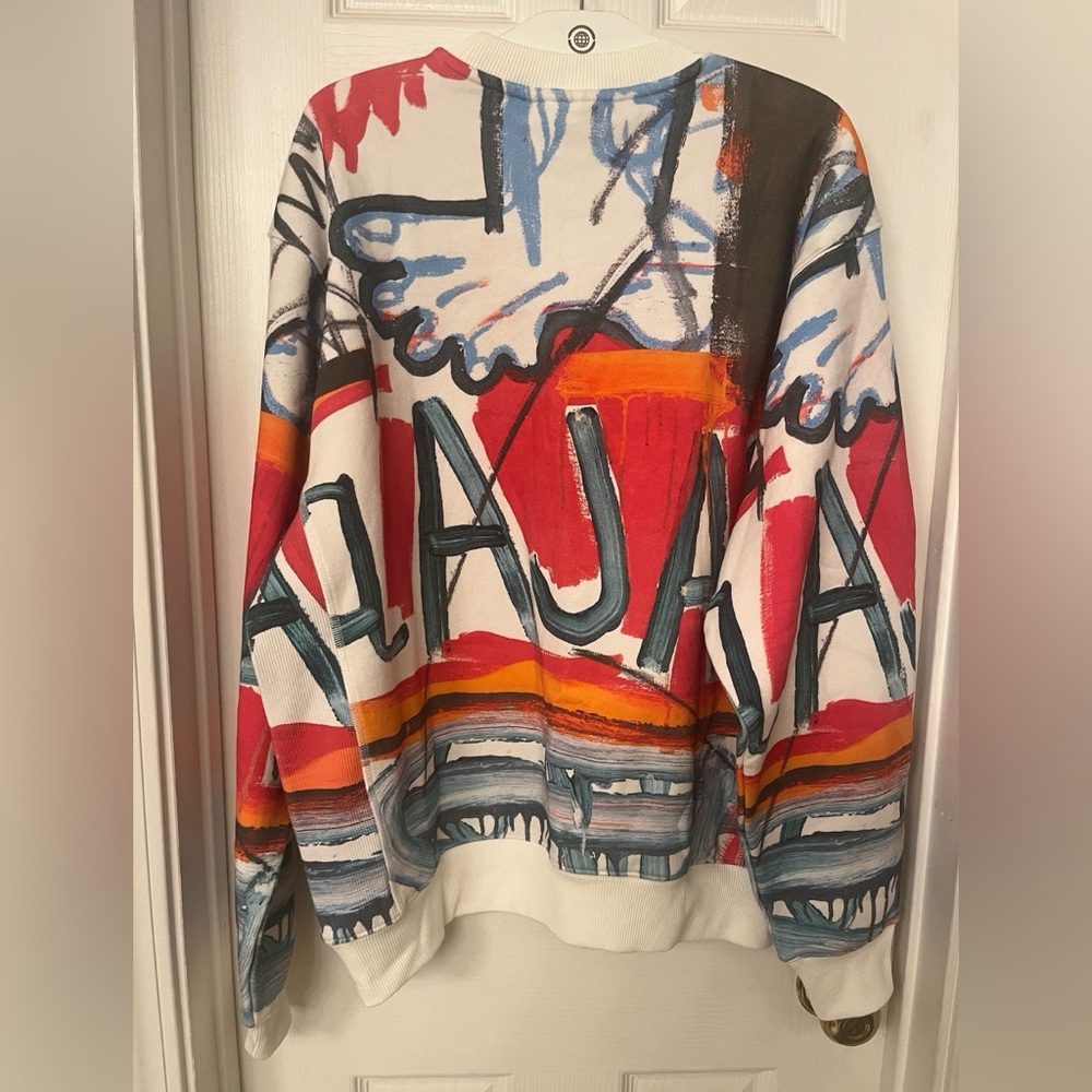WHO DECIDES WAR x EV BRAVADO TELA D'AMORE X BASQUIAT x H&M Sweatshirt - Picture 7 of 10